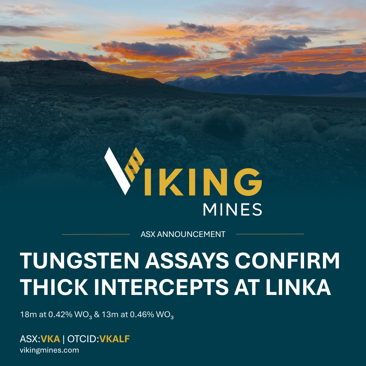 Viking_Mines's tweet photo. $VKA second batch of Linka assays: 18m @ 0.42% WO₃ from 62m, incl. 3m @ 0.75% WO₃ & 13m @ 0.46% WO₃ from 70m, incl. 4m @ 0.70% WO₃ (up to 1.02% WO₃ in single samples)

Confirms thick mineralisation above & below historic workings. 20 holes drilled, next assays due mid-Oct.

Check out the full announcement at: https://t.co/Hbi25ni9MN