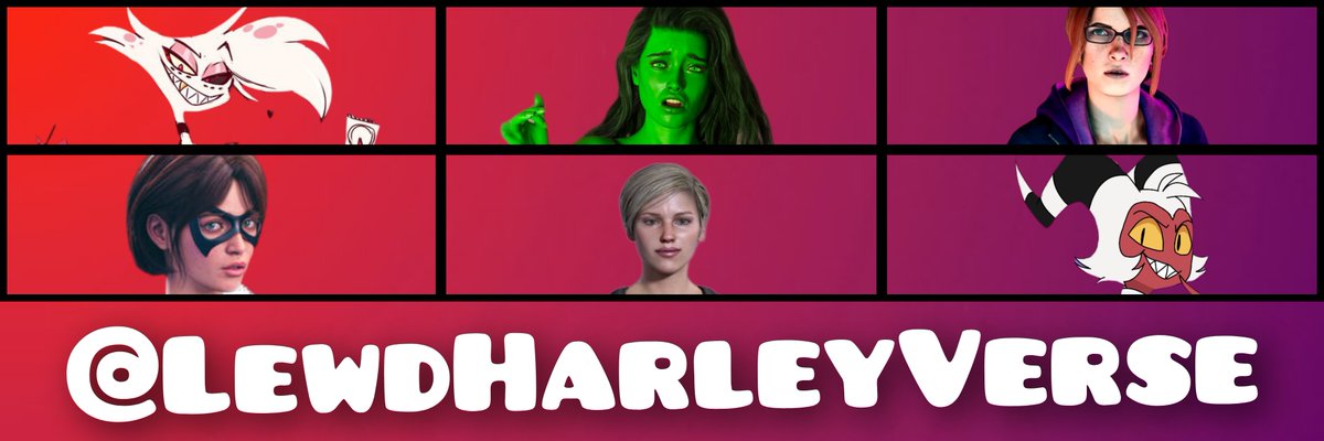 LewdHarleyVerse's tweet photo. //Updated the accounts pfp and banner to match the addition of Cassie, Kinzie, Moxie and Angel// https://t.co/HHswT6AUVV