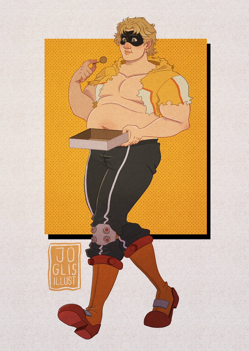 joglis_illust's tweet photo. Don’t mind him, he’s just recharging.
#MyHeroAcademia #mha #fatgum #taishirotoyomitsu #fanart https://t.co/SsL4x4aCal