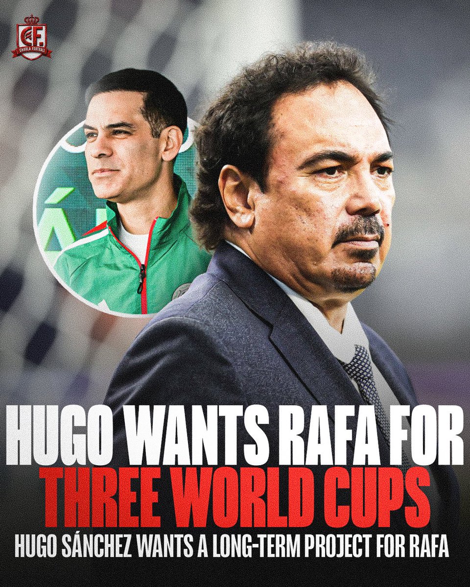 CharlaFtbl's tweet photo. 🇲🇽🔥 HUGO SÁNCHEZ WANTS THE LONG GAME

Hugo Sánchez believes Rafa Márquez needs a long-term project with Mexico — one that could see him lead El Tri through THREE World Cups. 🇲🇽🏆

A NEW ERA FOR EL TRI? 👀🇲🇽 https://t.co/676cZuekAS