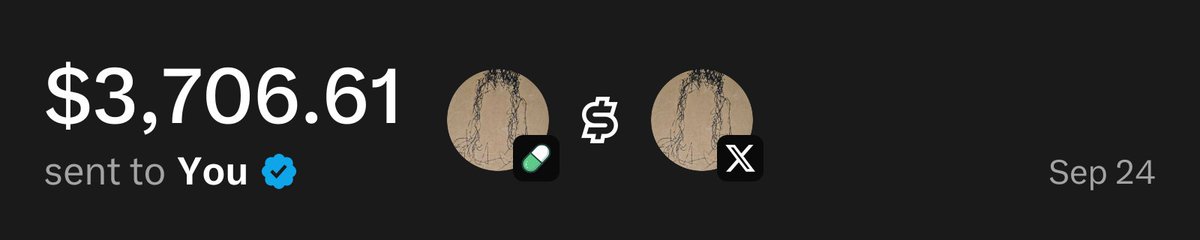 UsePaid's tweet photo. @parafactual $3,706.61 has been sent to you through X Money from @UsePaid trading fees https://t.co/Wzaz9j3Bne