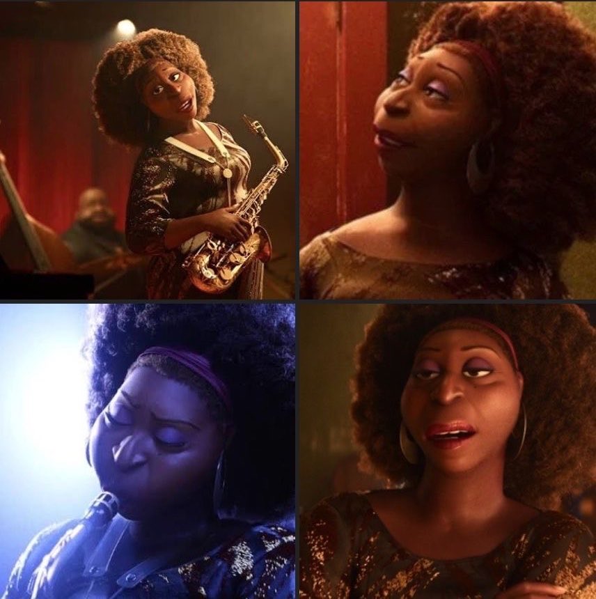 pmamtraveller's tweet photo. Dorothea Williams, the legendary jazz saxophonist in Pixar's 2020 animated film ‘Soul,’ voiced by Angela Bassett. https://t.co/fSIiqeGZsK