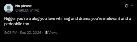 zerozerozeroeq's tweet photo. mfw i just making shit up because people disagree with pedo pixels that i like wuhh wuhh muh goonslop 

Keep showing us your alts lol its just more for everyone to block and blacklist https://t.co/I8nnKRWggm