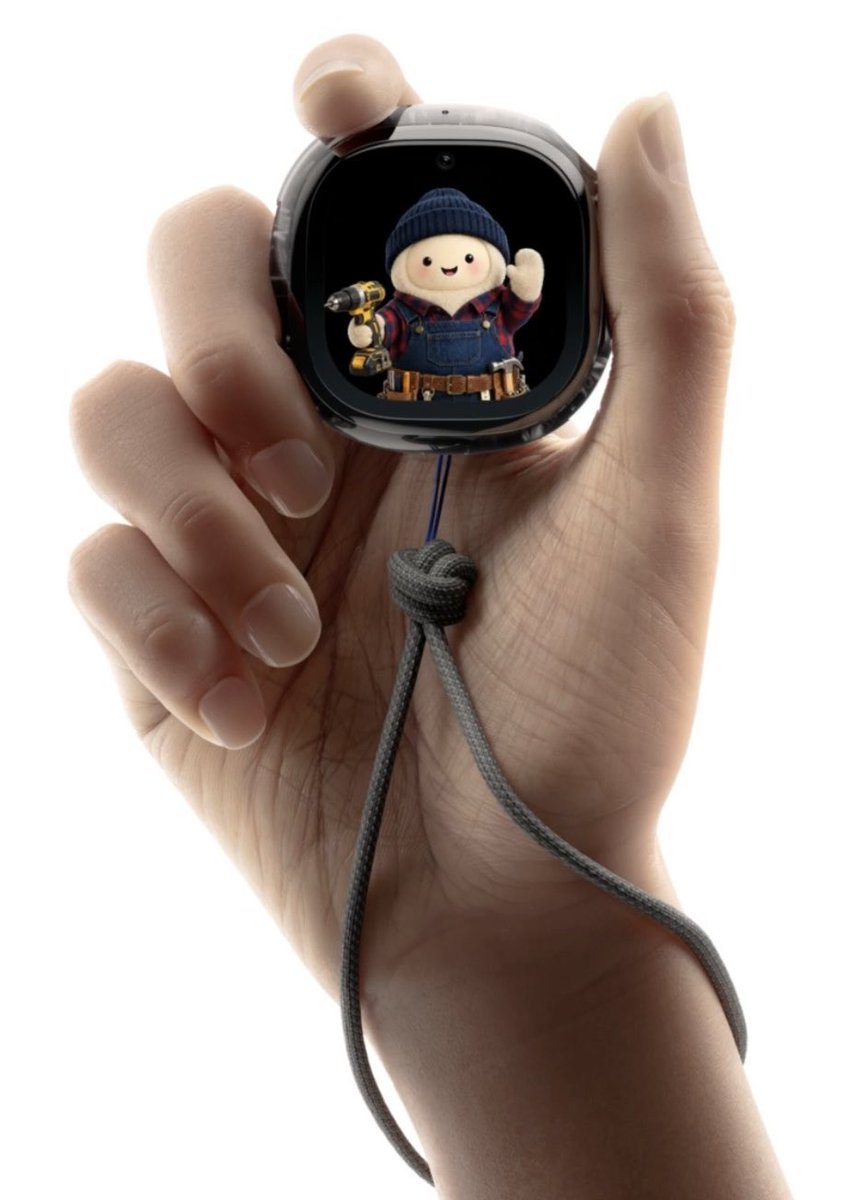 Polymarket's tweet photo. JUST IN: Meta unveils Muse Charm, a Tamagotchi-style AI gadget designed to fit on a keychain, with Zuck calling it a “joyful little device.” https://t.co/pAoudnrtI1