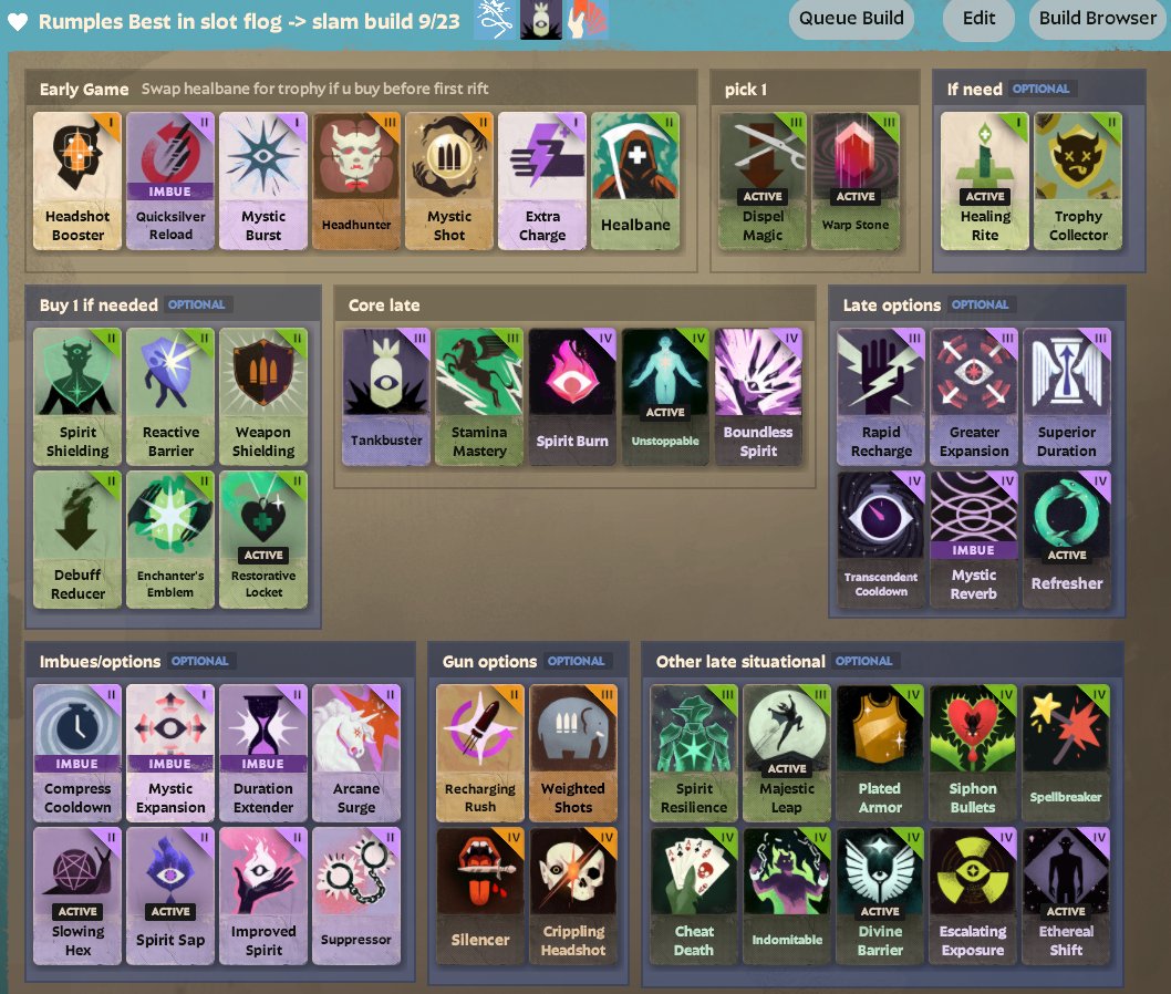 rumple32_'s tweet photo. If you cant run slam in lane here is my Best in slot flog -> slam build

build id: 821889
#deadlock #lash https://t.co/776LXgkeTA