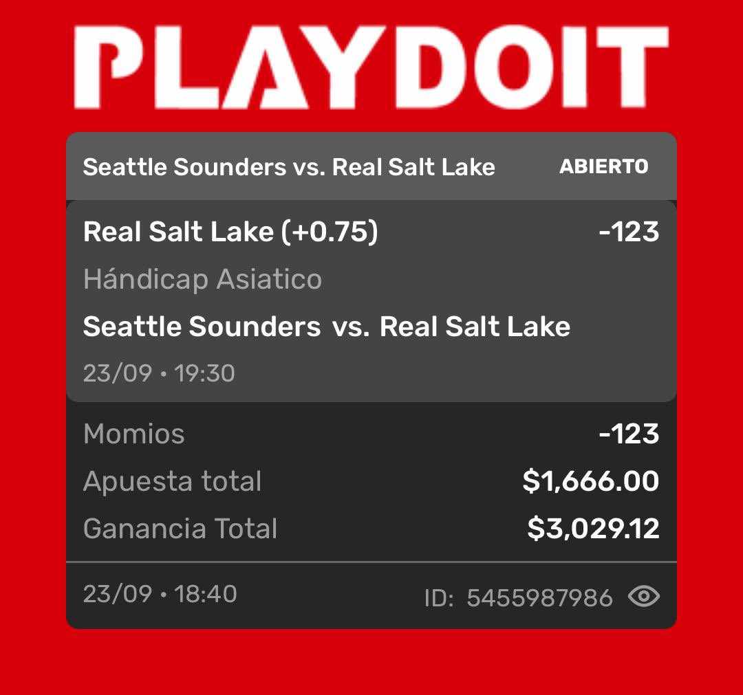 JustPickswinner's tweet photo. 🔥⚽ PICK DEL DÍA — MLS ⚽🔥

🇺🇸 SEATTLE SOUNDERS vs. REAL SALT LAKE 🇺🇸

🎯 REAL SALT LAKE +0.75
💰 CUOTA: -123
⏰7:30 PM

📌 Hándicap asiático +0.75

🔥 PICK OFICIAL — JUST PICKS 🔥

🟢 VAMOS POR OTRO VERDE 🟢
⚽💰 A COBRAR

#JustPicks #MLS #SeattleSounders #RealSaltLake #MLSPreviews #PicksDelDia #SoccerPicks #ApuestasDeportivas #SportsBetting #PicksMexico 🔥