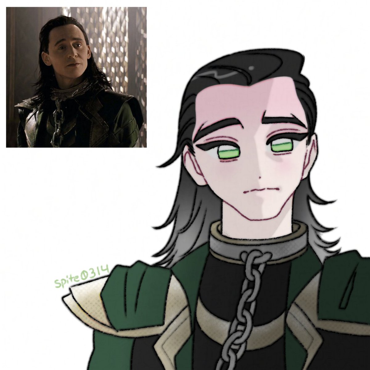 spite0314's tweet photo. another Loki study https://t.co/313QQUwFF1