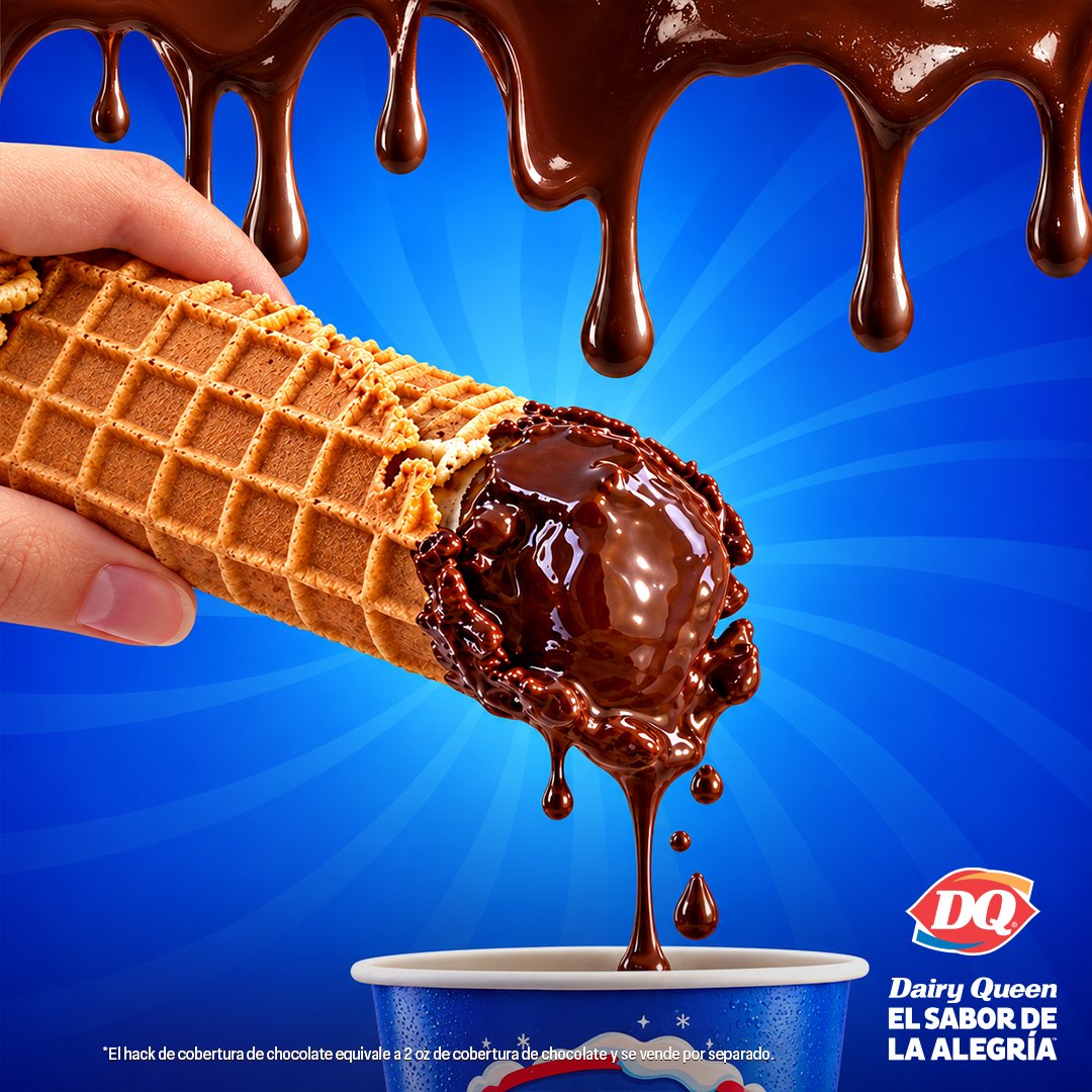 DQMexico's tweet photo. ¡Últimos días para probar la Marquesita DQ®! 🧡 Ven HOY por la tuya y pide el hack de cobertura de chocolate* por un precio adicional! 😋 #dairyqueen

*El hack de cobertura de chocolate equivale a 2 oz de cobertura de chocolate y se vende por separado. #dairyqueen https://t.co/lrlvcH2IKx