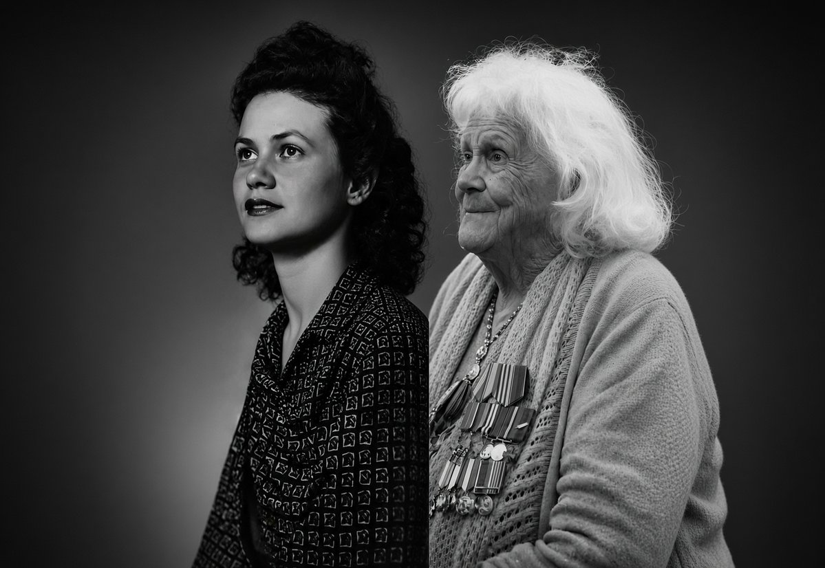 TrumpGirlLove's tweet photo. She was 23 when they took her name, put her in worn clothes, and dropped her into Nazi-occupied France.

May 1, 1944. Days before D-Day. Capture meant torture. Others had not come back.

So they sent someone who would not look dangerous. A woman who could disappear.

Phyllis Latour Doyle posed as a poor French farm girl selling soap on a bicycle. At checkpoints she smiled, asked harmless questions, and watched everything. Then she hid, built her radio, and sent the codes.

The codes were on silk, tucked in her hair ribbon. Once a soldier asked what it was. She pulled the ribbon out, shook her hair loose, and he waved her on.

In four months she sent 135 messages — more than any other female agent in occupied France.

When Paris was freed, she vanished again. Married. Moved to New Zealand. Raised a family. Almost no one knew.

France gave her the Légion d’honneur in 2014. She accepted it quietly.

She died in 2023 at 102.

No statues. Just lives saved because a young woman jumped anyway. 🌹