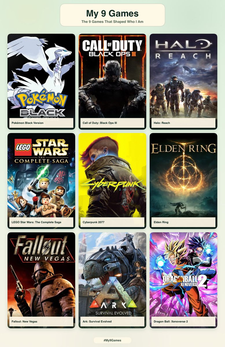 RyuzynVT's tweet photo. Been seeing this go around my 9 games that shaped me. What games shaped you? https://t.co/g0aez8qjzO