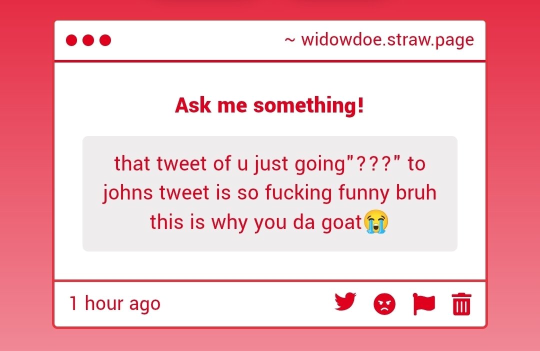 WidowDoe's tweet photo. 1. LMAO TYSM//

2. when I am free. https://t.co/NEZiu36dZP