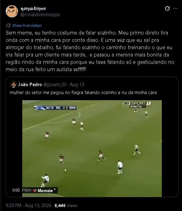 taly67420's tweet photo. @ronaldinhohoppe > 20 anos, virgem
> Já sabe que a única opção pra perder o cabaço é por meios não consensuais
> Posta tentativa ad hominem pra desviar do assunto
Brutal. https://t.co/Vtd75VxW0c