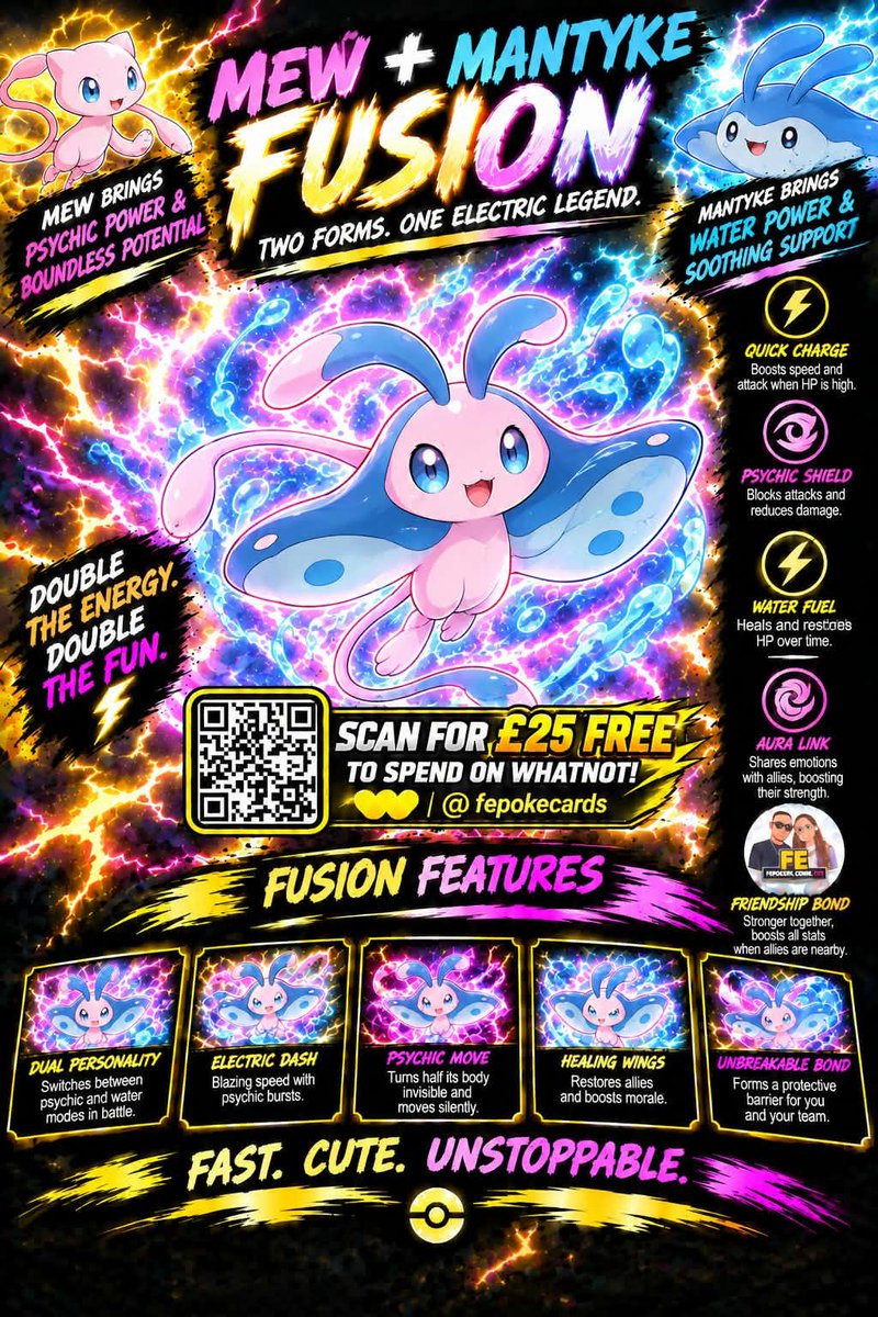 FEpokeCards's tweet photo. Mew X Mantyke Fusion

#pokemon https://t.co/TJ0Ynt5oZa