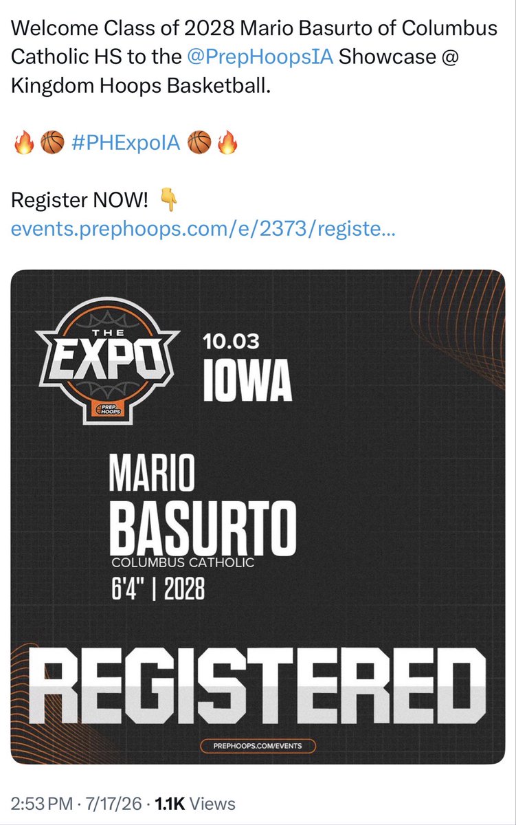 Mario2Basurto's tweet photo. Excited to represent Columbus Catholic next weekend. https://t.co/0d1NJvdxmt