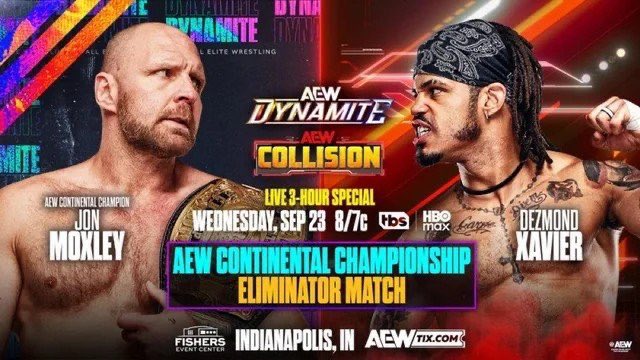 Ishreels's tweet photo. Jon Moxley vs Dezond Xavier, AEW: Dynamite and Collision, September 23, 2026

⭐️⭐️⭐️.25 https://t.co/LfM50cOpLH