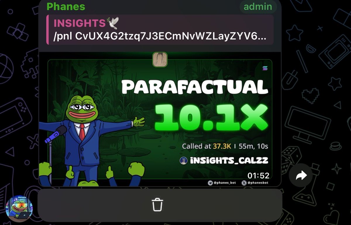INSIGHTS_CALZZ's tweet photo. Made 10X from my call on $PARAFACTURAL

CvUX4G2tzq7J3ECmNvWZLayZYV6KpgQp6SJ5K8Uvsu5g https://t.co/tAefn9Ne78