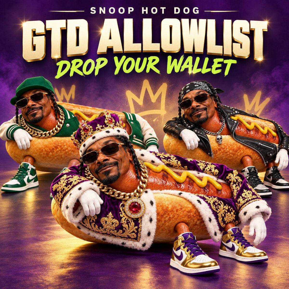 SnoopHotDogNFT's tweet photo. saving a seat at the cookout 🌭🔥

want a spot on the Snoop Hot Dog GTD allowlist?

the first 50 wallets

drop your wallet below 👇
the buns are waiting. https://t.co/SPR7dpfyB0
