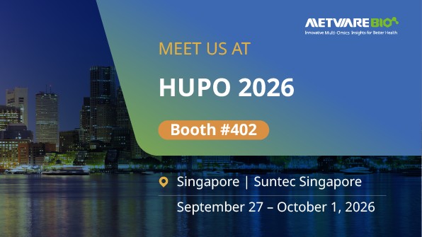 MetwareGlobal's tweet photo. Meet MetwareBio at #HUPO2026 in Singapore, Sep 27–Oct 1. Visit Booth #402 to discuss proteomics, metabolomics, spatial omics and multi-omics strategies for your research. https://t.co/hzCfJFYRbL #Proteomics https://t.co/JuXqphhKZj