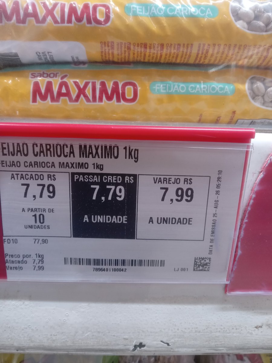 minhainflacao's tweet photo. 45,53% de aumento no Feijão Carioca Máximo

2023-2026

A data está na etiqueta. https://t.co/Ky7ikS2oQb
