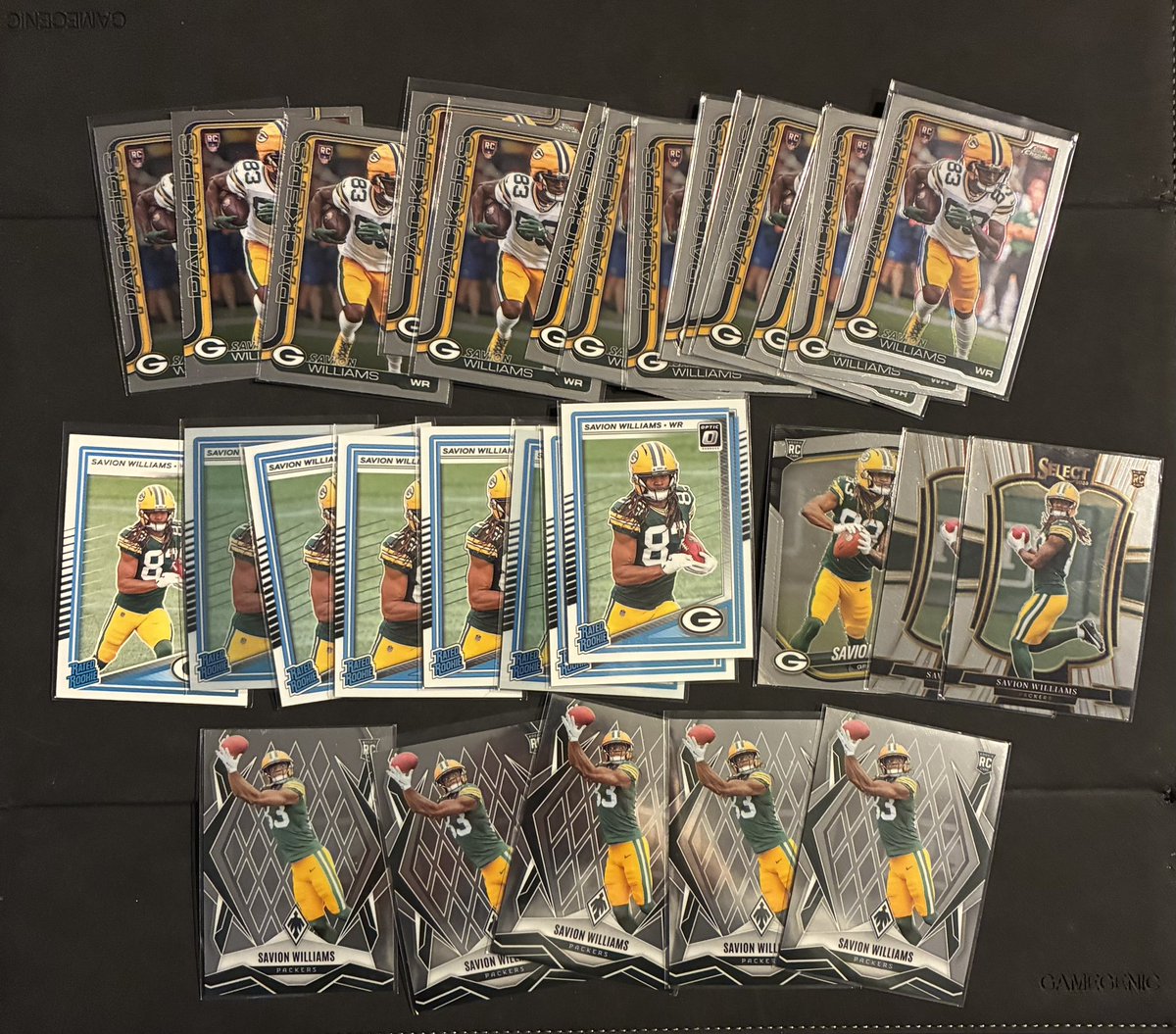 JNSD_Cards's tweet photo. Few football rookie lots:
Savion Williams, 30 cards - $15
Matthew Golden, 16 cards - $8
Andres Borregales, 16 cards - $6
Emeka Egbuka, 9 cards - $5 https://t.co/ggDKeSlPHD