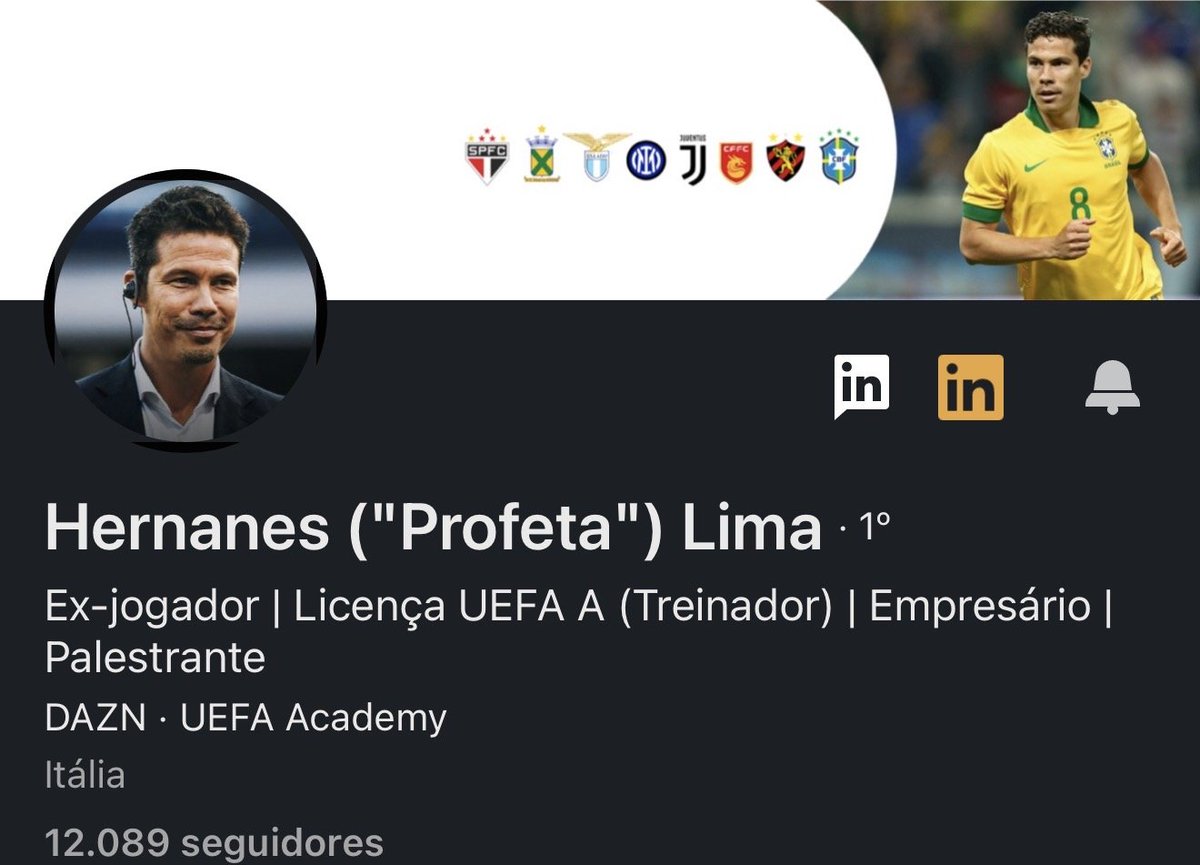 hernanes's tweet photo. 12 mil no LinkedIn!
Obrigado a todos! 🙏 https://t.co/SLRumRe0Qz