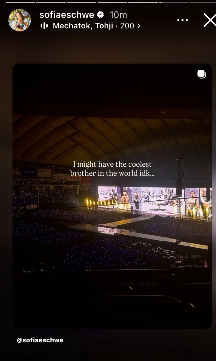 chweposts's tweet photo. Vernon who said he wants his sister to be able to brag about him to her friends and Sofia posting about him and the concerts 🥹🫶 https://t.co/jxtcTpg5cX