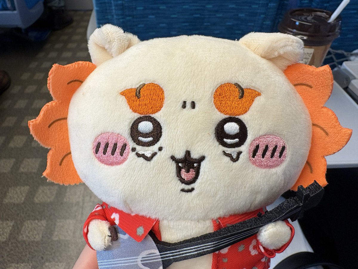 mrimon41's tweet photo. 初めての新幹線だね、シサ https://t.co/kaNFQZutWG