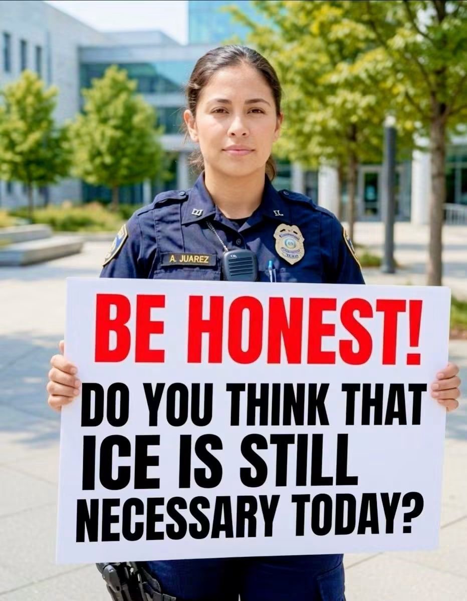 0StephenMill's tweet photo. BE HONEST!

DO YOU THINK THAT ICE IS STILL NECESSARY TODAY? https://t.co/T6hAiZsuo5