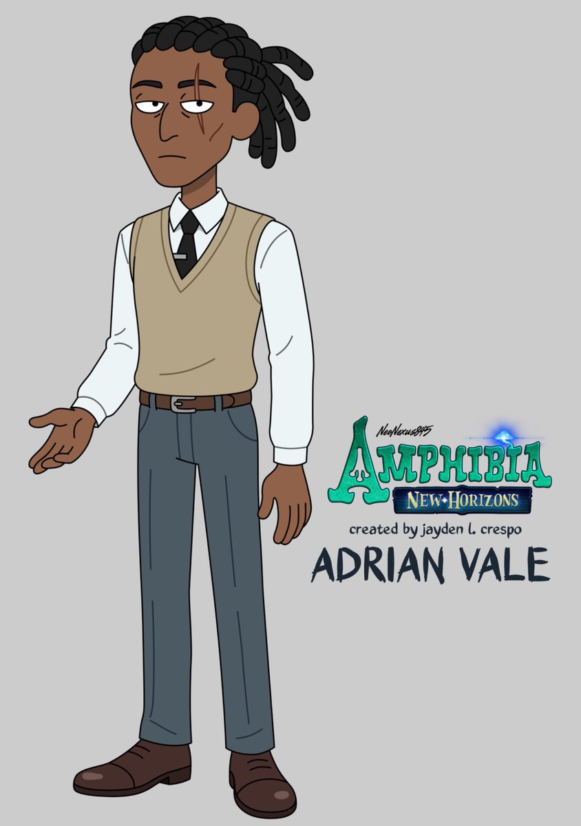 neonexus845's tweet photo. Introducing Adrian Vale, a new Amphibia OC! ππΈ
Heβs a mysterious character with his own plans, and Iβm excited to explore his role in the AU.
#Amphibia #AmphibiaNewHorizons #AmphibiaAU #AmphibiaFanfic #AmphibiaFanwork #AmphibiaFandom https://t.co/bFcTltE6sh
