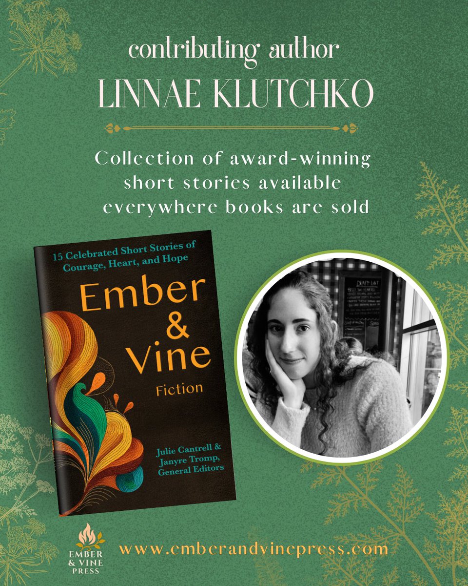 Linnaeus_Writer's tweet photo. You guys!! I'm gonna be published! 

In case you hadn't heard yet, I have a short story coming out in the Ember &amp; Vine Fiction Anthology this fall!! The anthology includes 15 short stories by a slew of crazy talented authors and it launches Nov 3, 2026.

Can't wait!! 🥳
#readers https://t.co/dZ0VCxuV2Y