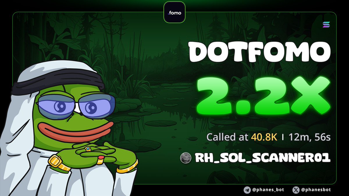 RHSol_scanner's tweet photo. Done 2X on $DOTFOMO

Dm me on tg https://t.co/OIyPQGarzx to join my group for early entry ca 

2ehUrYoFpForVNHnsMzdtPKiSBJV8YVSCqXbyL3Bboxq https://t.co/lOxFr7cbwt