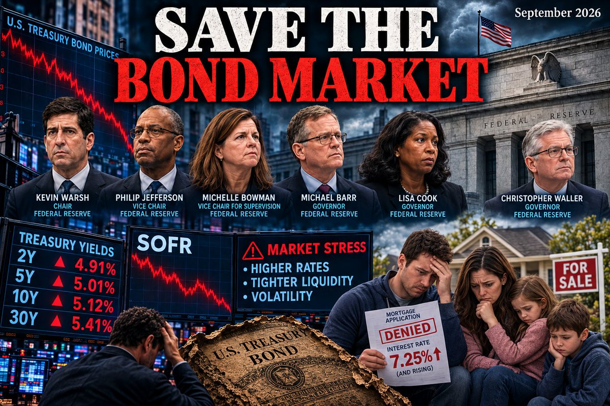 MQTrading's tweet photo. Monetary tightening is not the answer to supply side driven or structural inflation, and it risks sending the US economy into a severe recession. As Powell did in 18', Warsh should immediately pivot toward a more neutral or accommodative stance. Save the Bond Market Save America! https://t.co/0O3c4T0xSC