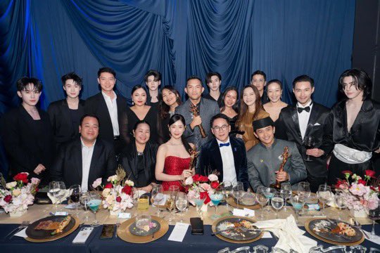BxxmIntlFanClub's tweet photo. 23.9.2026

IG Update 🐋✨

SURATSAWADI GALA &amp; AWARD NIGHT ✨🏆
Bangkok International Film Festival 2026
2026 🎬🇹🇭

Cr. firstmodelinglao

#กองกอย #BKKIFF2026
#BangkokInternationalFilmFestival
#BXXMRVW #RVW #BoomRaveewit https://t.co/fuqb00EUQ2