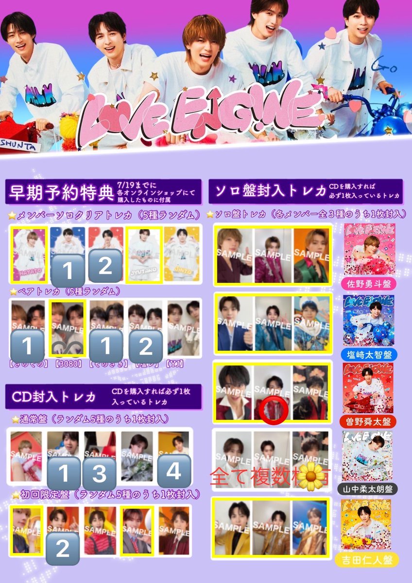 __takauno's tweet photo. @36659340NN 検索より失礼いたします。
当方⭕️の曽野さんを所持しております。もし可能でしたら🌼の山中さんと交換していただけないでしょうか？
ご検討よろしくお願いいたします。 https://t.co/SgBJv6Al1l