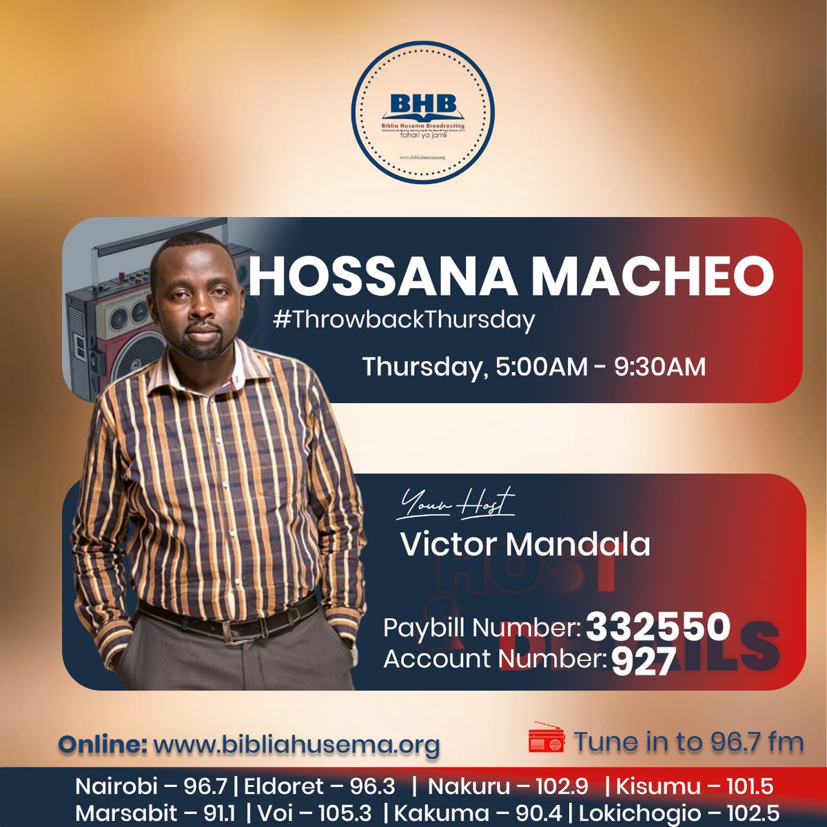 VictorMandalaMC's tweet photo. HOSSANA MACHEO:-   #tbt 
Siri ya kuishi maisha marefu siku hii ya TBT, ...Kutoka 20:12... “Waheshimu baba yako na mama yako, ili uishi maisha marefu katika nchi ninayokupa mimi Mwenyezi-Mungu, Mungu wako..."
https://t.co/v5PGT2afEy
#Hossanamacheo @BHusema @VictoMandalaMC #Himizo https://t.co/4naOdeWvpE