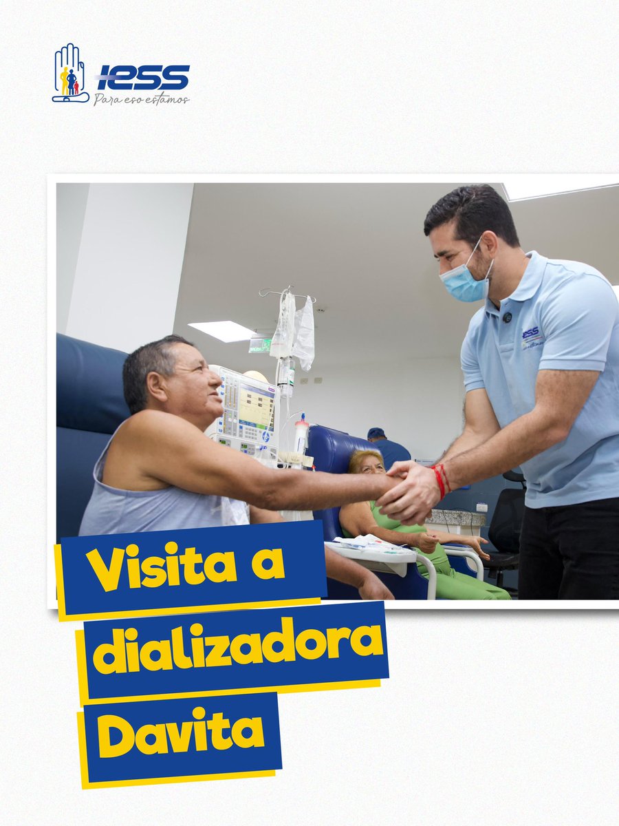 BernardoCordovz's tweet photo. Estar en territorio es escuchar, palpar la realidad y actuar. 

Hoy visité la dializadora Davita, en Santa Rosa, #ElOro, donde conversé con los pacientes y el personal médico y administrativo. Sus testimonios nos permiten conocer las necesidades y la importancia de garantizar atención continua.

Esta unidad cuenta con 19 puestos de diálisis, distribuidos en 3 turnos, y brinda atención principalmente a pacientes del sector rural. Por eso, mi decisión es clara: no podemos permitir interrupciones en un servicio que es indispensable para nuestros afiliados.

He dispuesto continuar con los pagos correspondientes para garantizar la operación del centro y la continuidad de la atención.

Nuestros prestadores externos son aliados estratégicos en el fortalecimiento del sistema de salud del #IESS, por eso, recorremos, escuchamos y fortalecemos acciones.

#ParaEsoEstamos