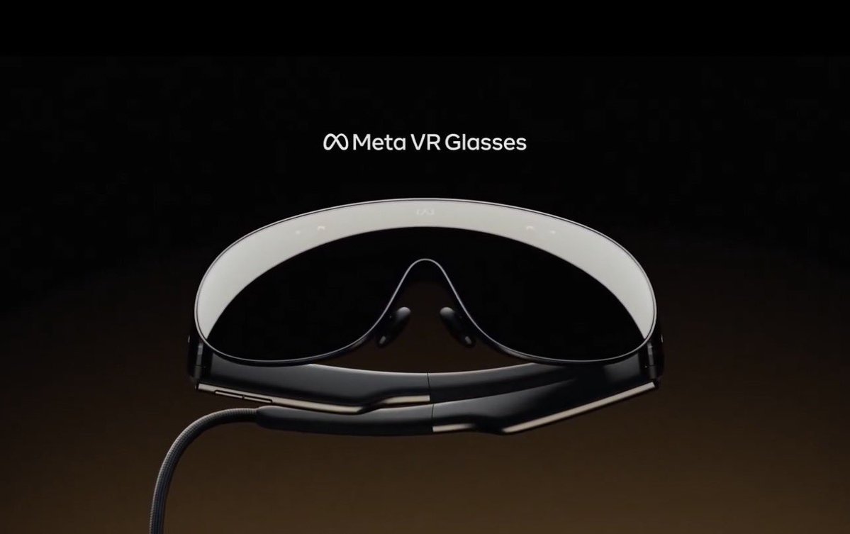 hazibaz's tweet photo. NOW :  $META just unveiled its brand new Meta VR Glasses https://t.co/XnvRFhqTTA