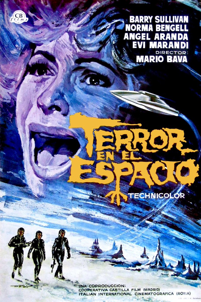 analgesicsleep's tweet photo. Posters for “Planet of the Vampires” AKA “Demon Planet” AKA “Terror in Space” AKA “The Haunted Planet” AKA “The Outlawed Planet” AKA “Terrore Nello Spazio” (1965) from Italy, Spain, Germany and The USA
#MadWed #PlanetOfTheVampires #TerroreNelloSpazio #horror #scifi https://t.co/IbvkWwTnKj