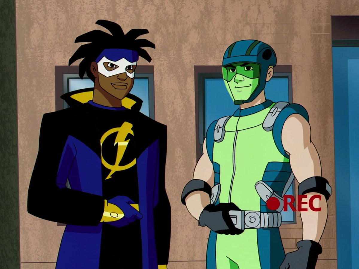 HipHopandGames's tweet photo. On this day in 2000, Static Shock premiered on Kids WB. @phillamarr and @JasonMarsden had double duty between 2000 and 2004 working on this show and The Weekenders. This was the first show to have an African-American superhero as the titular character. #staticshock https://t.co/aFMcbsBNTP