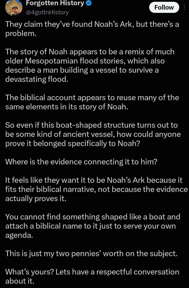 Modern_Apology's tweet photo. "Noah appears to be a remix"  (Why is Noah the Remix? Never gives an answer)

"How could anyone prove it belonged specifically to Noah?" (No one can prove it to you because you already determined it untrue) 1/ https://t.co/89rMr2ngzW
