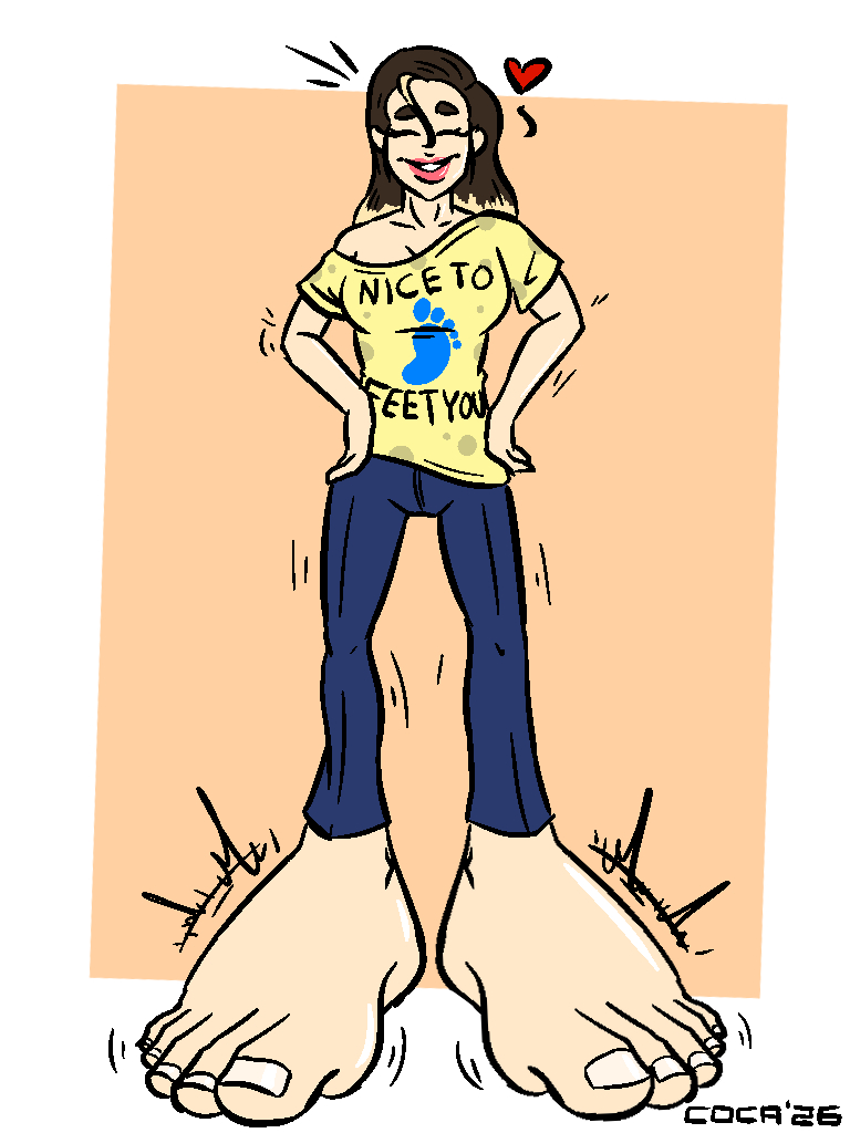 ActuallyCoca's tweet photo. I used to be the queen of the huge feet enjoyers, y'know? Have this as a little reminder what I was up to and what will happen to you if I feel like it- https://t.co/YmN3Tvz1tF