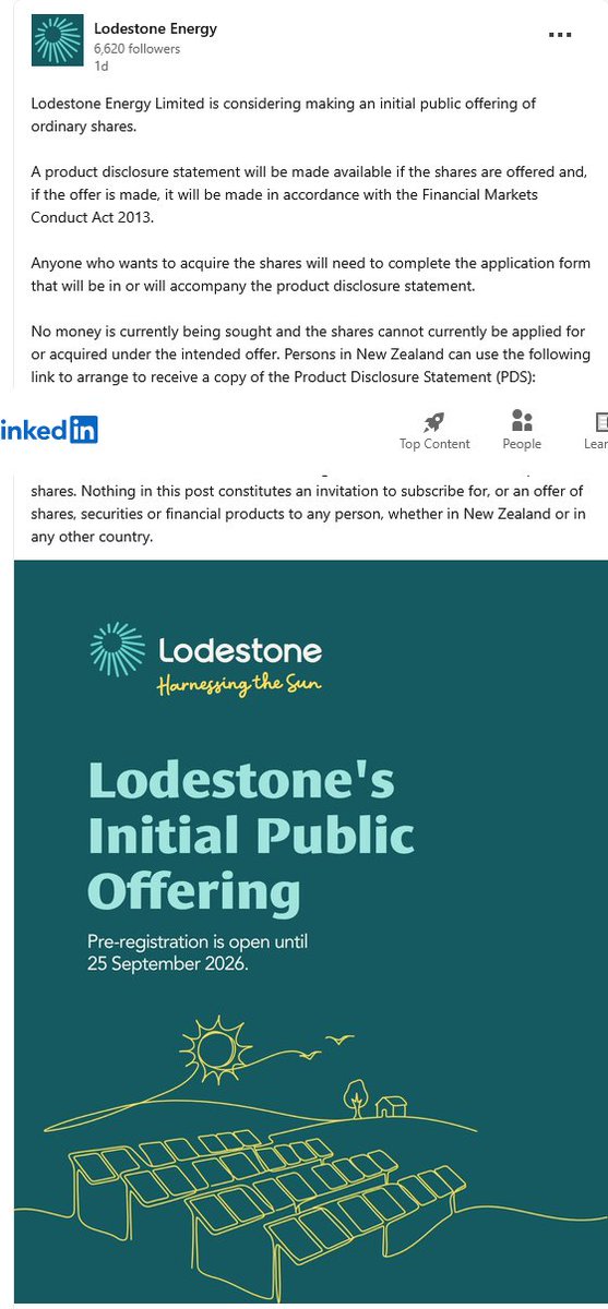 Poission51's tweet photo. Lodestone opens preregistration of interest for possible IPO,PDS for NZ Residents. https://t.co/8OSMeMdMjd