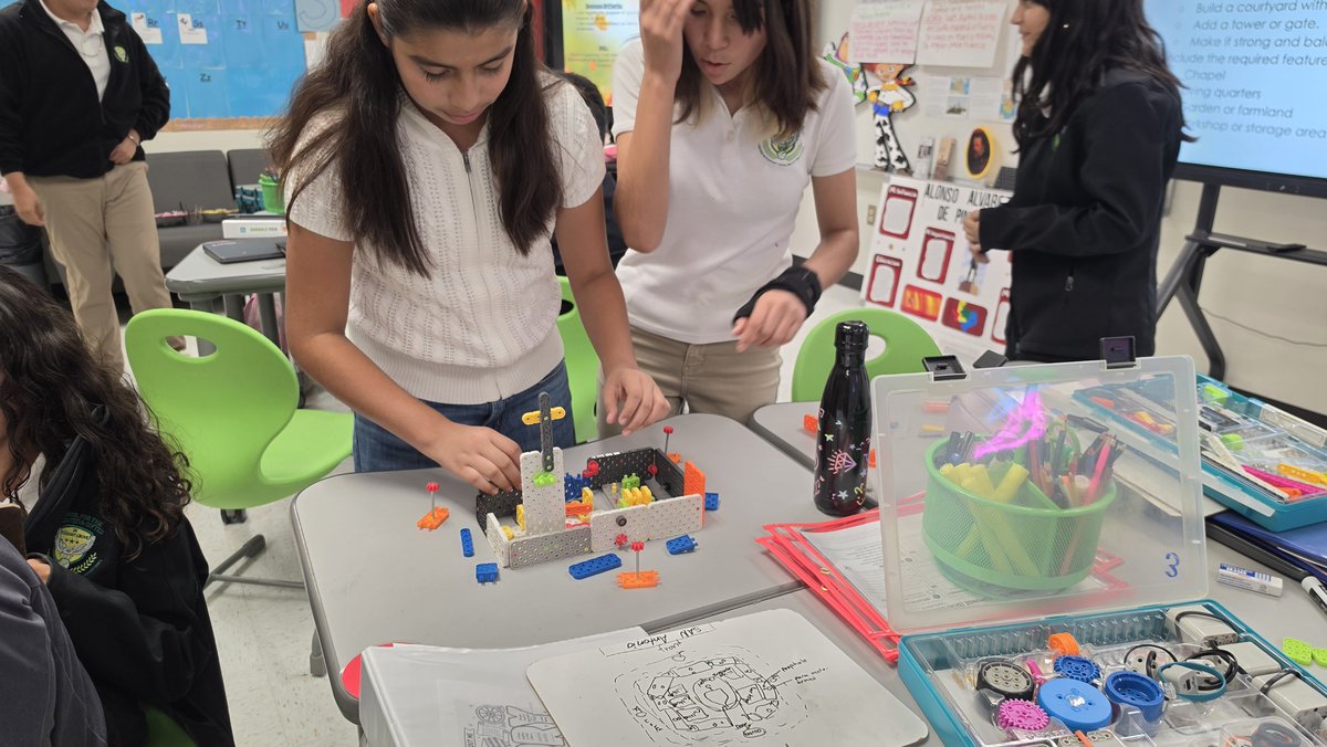 Mrs_Cortez12's tweet photo. Plan, Build, Test looks a little different for my middle school Texas History students than it does for my elementary robotics students @TAGinPG !

📝 PLAN: Students used their notes and maps to plan the layout of a Spanish mission.

🏗️ BUILD: They brought their plans to life by building their missions.

🧠 TEST: They were tested on the purpose of Spanish missions and the daily lives of Native Texans living at the missions through oral presentations.

Who says STEM can't happen in a History classroom! 🤠⚙️📚

@DrReyC @CSTDISD @DISDSocStud @DISDRegionIV