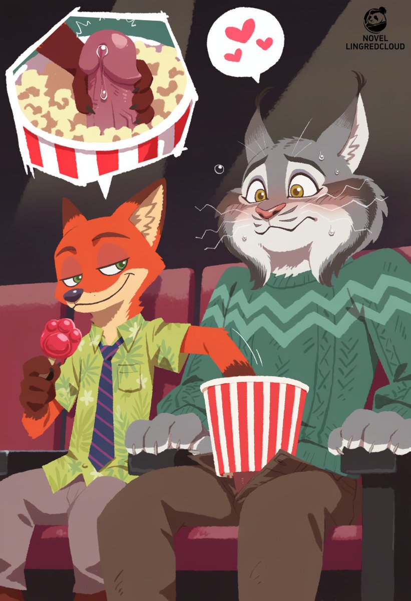 LingRedCloudAI's tweet photo. Nick: Feels pretty good, Pawbert. Enjoying the movie?
Pawbert: N-Nick… not here… someone might notice…
Nick: Then be a good boy and keep quiet. https://t.co/ohYydfCTzG