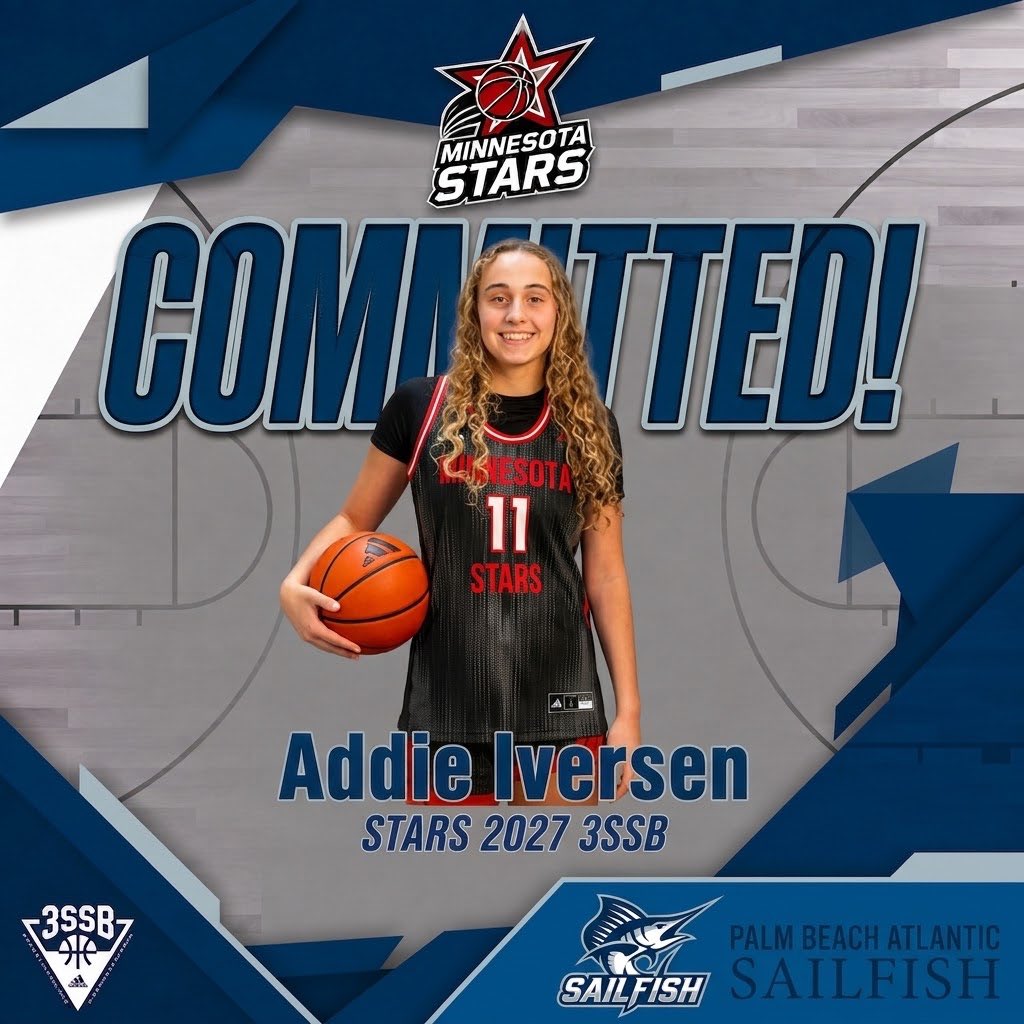 MinnesotaStars's tweet photo. 👀 @AddieIversen ➡️ @SailfishWBB 

Congrats to Addie Iversen on her commitment to Palm Beach Atlantic University! Excited for your future!
 
#StarsFam @3SSBGCircuit https://t.co/izuPEGRIYp