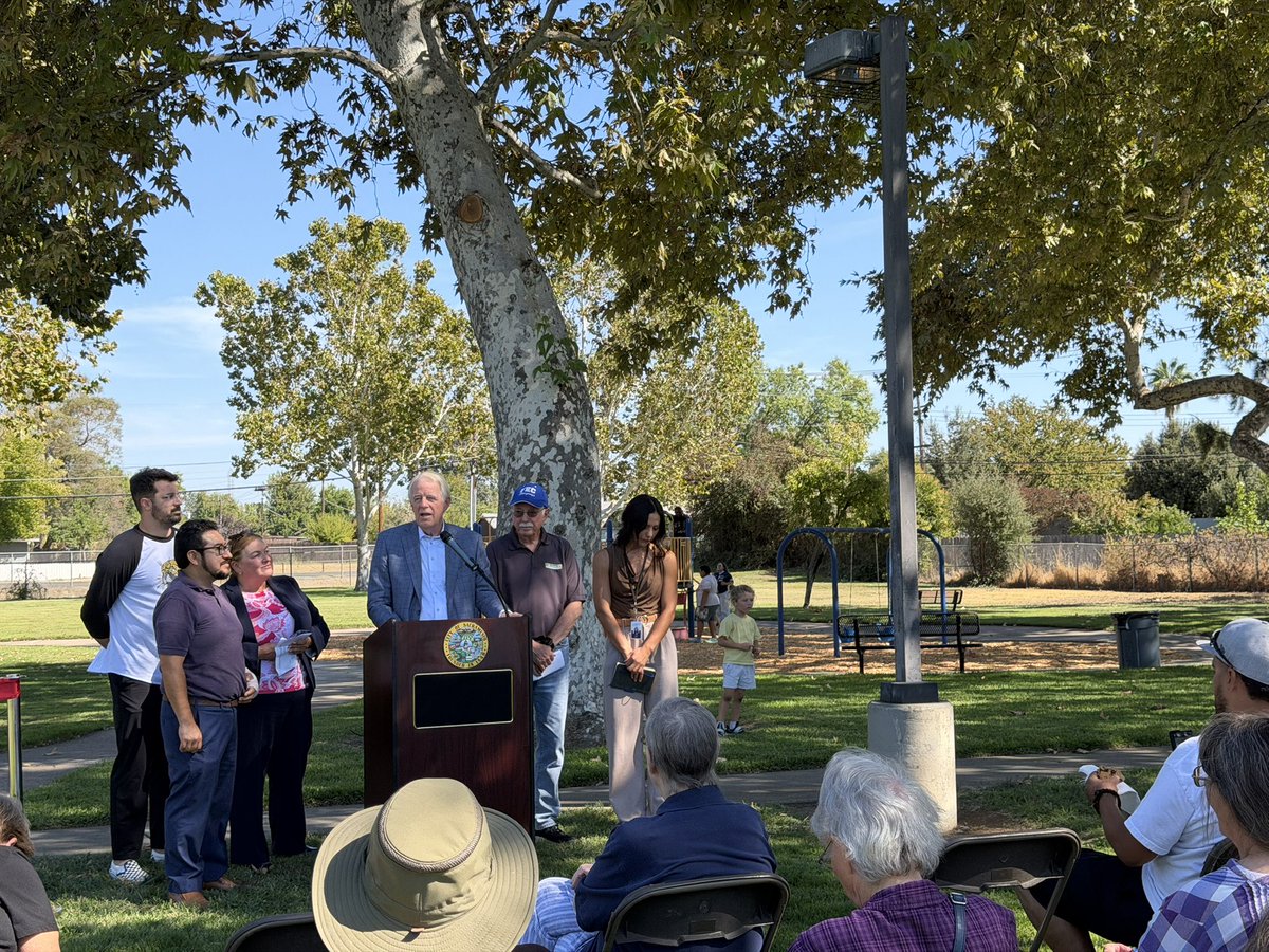 SenatorAshby's tweet photo. #TeamAshby celebrated the grand reopening of Babcock Park on this beautiful afternoon! We joined Councilmember Roger Dickinson, community partners, and local families to celebrate this restoration of green space and a place for youth and families to play and connect. https://t.co/JBZ5CtuWtK