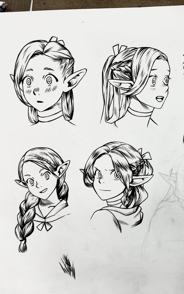 drawing1750's tweet photo. 던전밥 그림체 모작했던 거.. https://t.co/3N1cu5AAYE