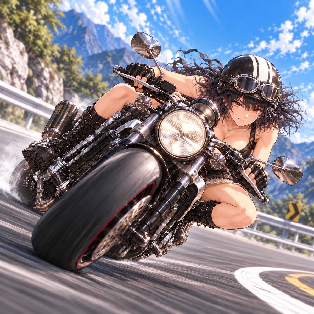 cloudster555's tweet photo. ツーリングの帰り道。安全運転で帰ってね😰
#Animates
#MikaAnimates
#Mika https://t.co/JFhEGziJb0