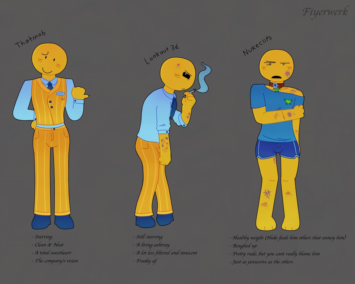 Fiyerwerk's tweet photo. Verity hcs. I see them all as null as a default, but they can change genitalia based on what they or their partners feel like

#verity #lookout3d #nukeclips https://t.co/WdeilNfiju
