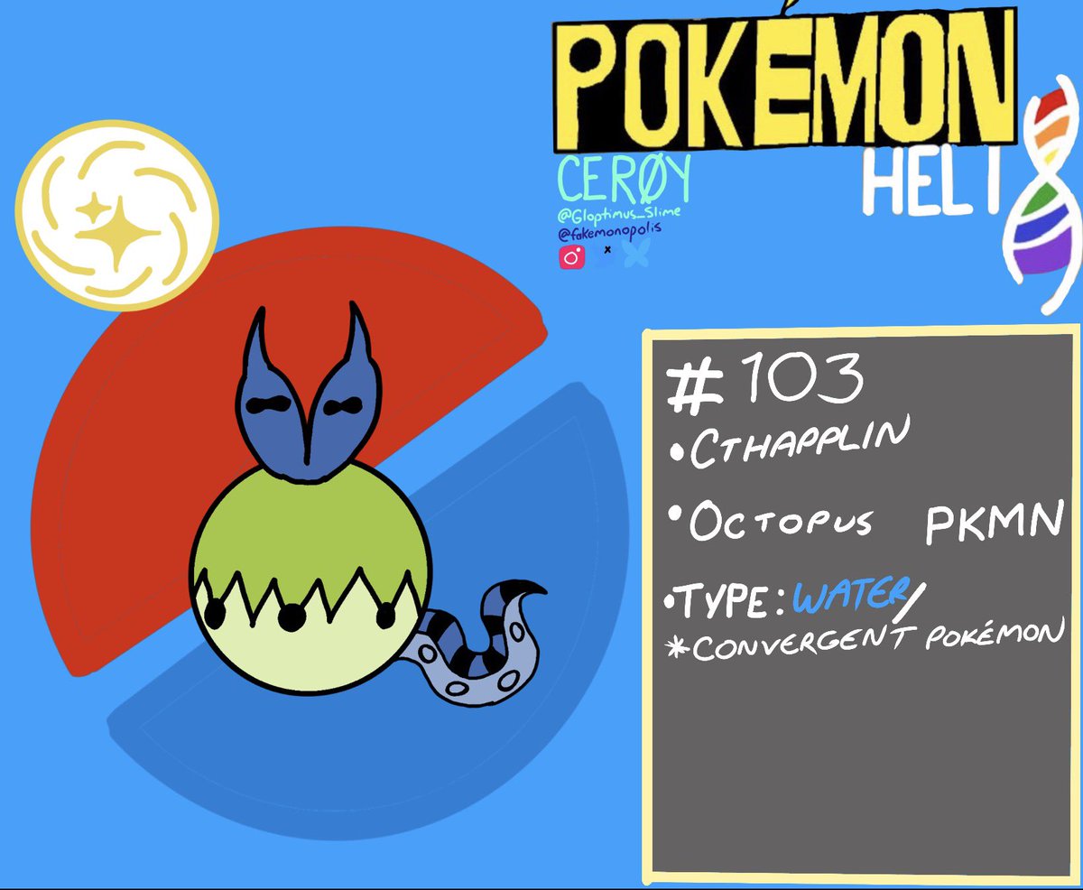 fakemonopolis's tweet photo. Introducing CTHAPPLIN—the coconut octopus convergent of Applin

#pokemon #pokemonart #fakemon https://t.co/xvVoFs1uW4